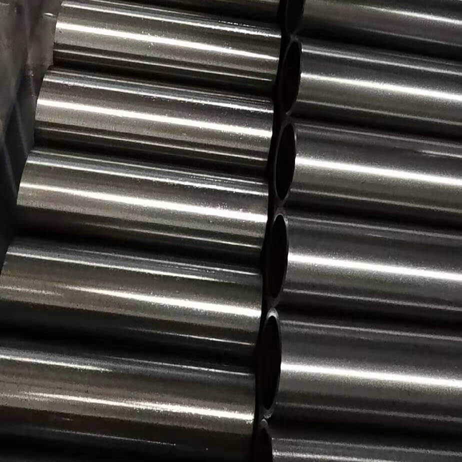 Polished steel pipe