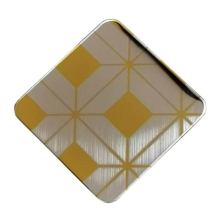 Color stainless steel decorative plate