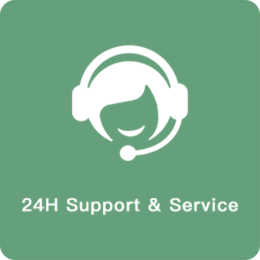 24H support & service